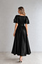 Lisa Women's Satin Evening Dress Black - 3