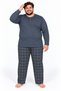 Men's High Quality Interlock Combed Cotton Plus Size Pajama Set 18562 - 2