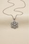 Women's Snowflake Necklace with Steel Chain - Silver Color - (with Surprise Gift) - 2