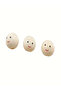 20mm 20pcs Smiling Face Wooden Beads Round Expression Loose Beads For Jewelry Making DIY Creative Ha - 6