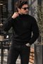 Men's Sweater with High Collar, 3 Pieces - 4