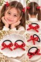 Spotted Bow 2-Piece Elastic Buckle School Buckle Tie Buckle - 4