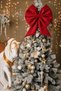 Ribbon Medium Christmas Tree Ornament Christmas Red Bow 37X40Cm - 3