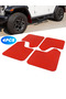 4 PCS Splash Guards Mud Flaps Car Mudguards Fender Cover Flares W/Hardware Universal Front Rear RED - 8