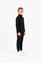 Boy's Cotton Stand Collar Tracksuit Set 26104 - Black - 4