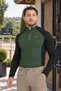 Black Sleeve Green Paneled Zipper Long Sleeve Men's Rider T-Shirt