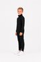Boy's Cotton Stand Collar Tracksuit Set 26104 - Black - 3