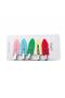 Women's 5 Pieces Colorful Non-Marking Hair Clips Hairpin Set Blue Pink White Purple Yellow Green Red