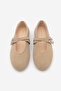 Women's Cross Strap Ballerinas Niroza Beige Suede - 6