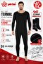 Men's Warm, Anti-Sweat, Long-Sleeved Black Thermal Underwear Set (with Socks as a Gift)
