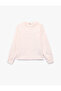 Christmas Themed Long Sleeve Crew Neck Plush Pajama Top - 5