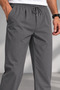 Men's Pants Elastic Waist Jogger Pants Fit Pants with Pockets Men-Jogger - 3