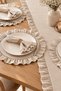 Ruffle Detailed Linen Runner & Supla Set – 7 Piece Dowry Collection - 4