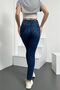 Women's Blue Super Skinny Fit High Waist Lycra Flexible Jean Denim Trousers Jenni̇e-Steve - 6