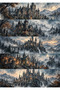 5Pcs Large Gothic Castle Landscape Sticker Bullet Journal Scrapbook Laptop Agenda - 2