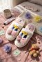 Cute Bowknot Duffy Duck Figured Embroidered Non-Slip Sole House Slippers - 2