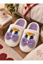 Cute Bowknot Duffy Duck Figured Embroidered Non-Slip Sole House Slippers - 2