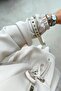Design Collar Scuba Suit - Beige - 2