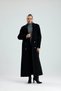 Limyre black cashmere long coat