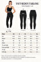 Women's black high waist stretchy leggings - 7