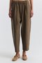 Khaki Lyocell Blended Women's Trousers