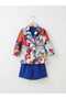 Rainbow Colored Jacket Shorts Suit - 5