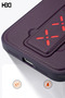 Hbc-248 Lima Stand Cover Compatible with iPhone 15 Pro - Deep Purple - 3