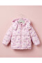 Girl's Kuromi Pattern Winter Thick Puffer Coat