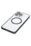 Case Compatible with iPhone 15 Pro Max Metal Bumper Magneticsafe Cover - Navy Blue - 6