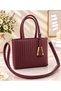 Women's burgundy shoulder bag
