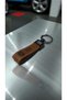 Fiat Written and Logo Keychain (Brown) Thermo Leather Length 8 cm Width 2.5 cm - 2