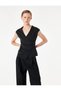 Slim Fit V-Neck Double-Breasted Vest with Metal Accessories - 2