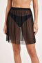 Women's Black Pareo Skirt