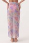 Women's Pastel Floral Patterned Chiffon Pareo - 4