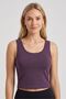 Women's Lavender Thick Strap Crop Top