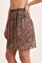 Women's Leopard Patterned Pareo Skirt - 2
