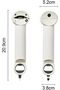 Yelajoy Stainless Steel Adjustable 3-in-1 Jar and Bottle Opener,Retractable Multi-Functional Cap Screwer,White - 7