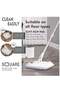 Premium Spin Mop and Bucket Set,High-Speed Turbine Dirt Separation,Square Universal Mop Head,Ultra-Fine Fiber Cloth - 5