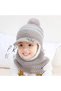 Toddler Kids 3-in-1 Winter Beanie Hat,Scarf and Mask Set,Fleece Lined Knit Cap with Earflaps and Chin Strap - 5