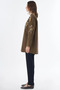 100% Cotton Hakim Collar Tunic Dark Khaki - 4