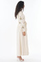 Embroidered Cotton Maxi Dress Cream - 6
