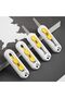 Magnetic Utility Box Cutter Set,Sliding Autolock Safety Package Opener,Portable Mini Letter Openers with Keychain Hole,Pack of 3 - 7