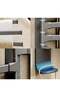 Swivel Towel Rack,4-Arm Wall Mounted 180° Rotation Towel Bar,Rustproof Space Aluminum Bathroom Hanger - 5