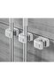 3-Piece Self-Adhesive Broom and Mop Holder Wall Mount,No-Drill Anti-Slip Grippers for Home and Garage,White - 3