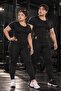 Unisex Original Thermal Sauna Bottom Top Zippered Short Sleeve Tights Sweating Tracksuit Set - 2
