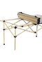 Aluminum Folding Camping Side Table with Mesh Storage,Portable Lightweight Picnic Table with Carry Bag - 3