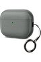 AirPods Pro 3 Protective Case,Shock-Resistant TPU Litchi Faux Cover with Keychain and Cleaning Kit,Grey - 6