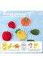 Baby Sensory Montessori Toys,16-Piece Fruit and Vegetable Color Sorting Set,Plush Educational Toys for 6-12 Months - 7