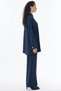 Embroidered Double Suit Set in Dark Navy Blue - 6