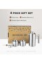 4 Pcs Stainless Steel French Press Coffee Maker Gift Set,1000ml Double Wall Insulated Cafetiere for Home and Camping - 2